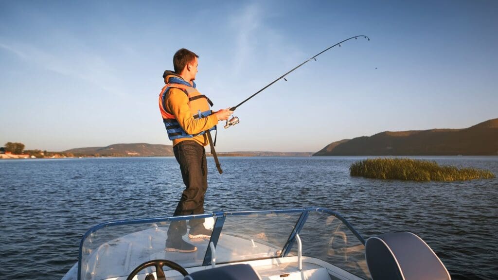 hombre pescando