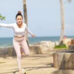 Person using surfskate for surf training, improving balance and technique.