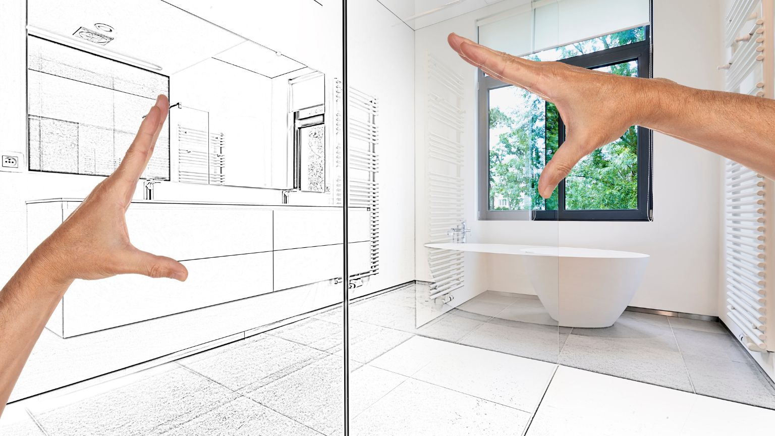 Reforma de baño moderno en Madrid con presupuesto bajo y diseño funcional.