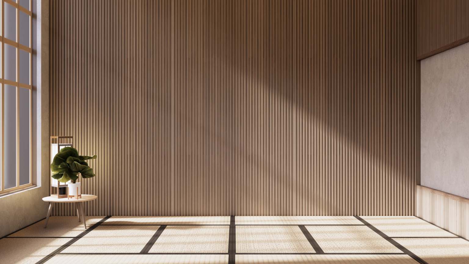 Espacio decorado con estilo minimalista cálido y luz natural, ideal para inspiración en decoración de interiores moderna