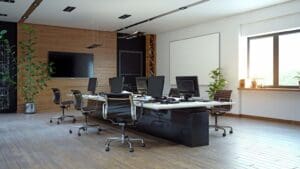 Diseño de interiores personalizado en un espacio moderno que combina funcionalidad y estilo para viviendas y negocios