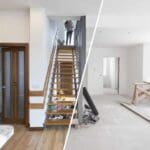 Comparativa de antes y después de una reforma integral en vivienda de Valencia, mostrando el proceso de renovación de espacios para mayor funcionalidad y valor inmobiliario