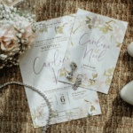 Ejemplo de ilustraciones boda íntima usadas en invitaciones.