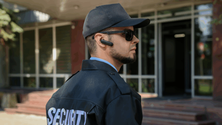 Estudiante en entrenamiento práctico de formación seguridad privada.