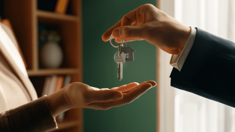 Propietarios recibiendo asesoría sobre soluciones inmobiliarias y gestión de inmuebles