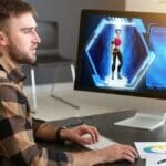 Ilustración que representa el proceso profesional y coste estimado de crear un vídeo de motion graphics para marcas y empresas