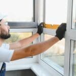 Ventana moderna con aislamiento térmico vista desde el interior de una vivienda, ideal para proteger del frío y el ruido exterior.