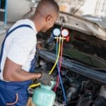 carga aire acondicionado coche en verano con salidas de aire funcionando correctamente