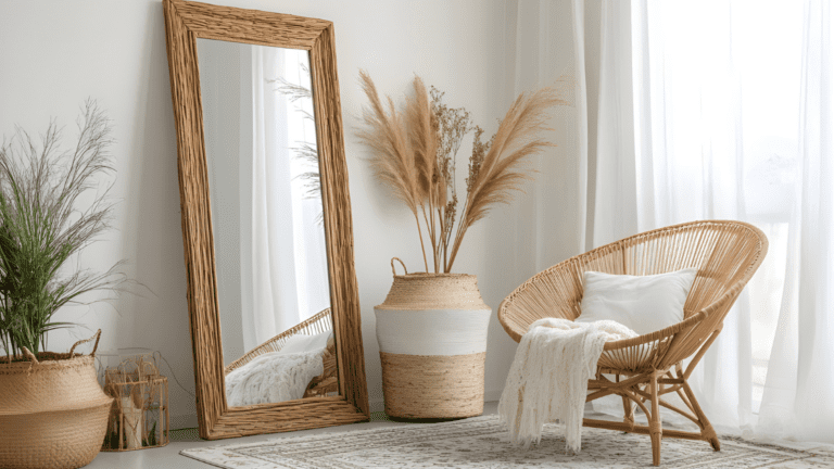 Taller de tufting en estudio creativo con diseño de alfombra artesanal.