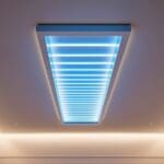 Techos tensados con iluminación LED en diseño interior moderno