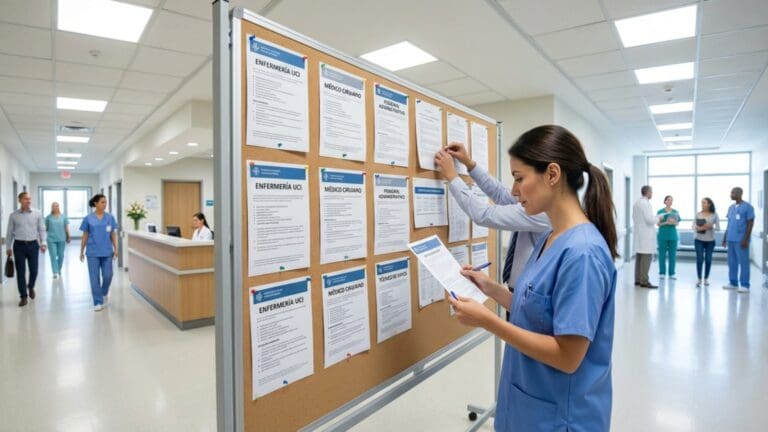 ¿Qué son las ofertas de trabajo en hospitales y cómo se presentan?