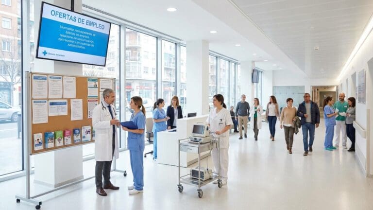 ¿Qué opciones existen en las ofertas de empleo en sanidad?