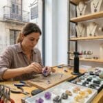 Joyería artesanal con cristales naturales en Barcelona