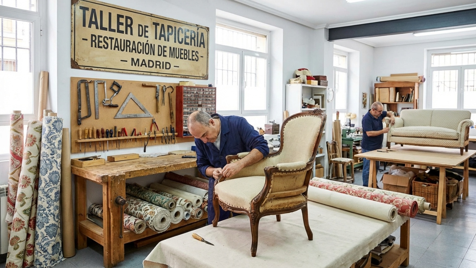 ¿Qué es la tapicería y cómo trabajan los tapiceros en Madrid?