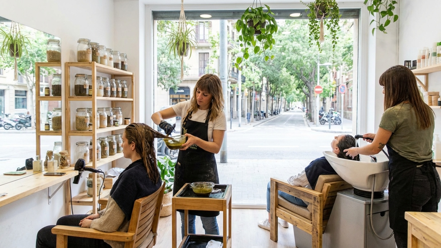 ¿Qué es una peluquería ecológica en Barcelona y cómo funciona?