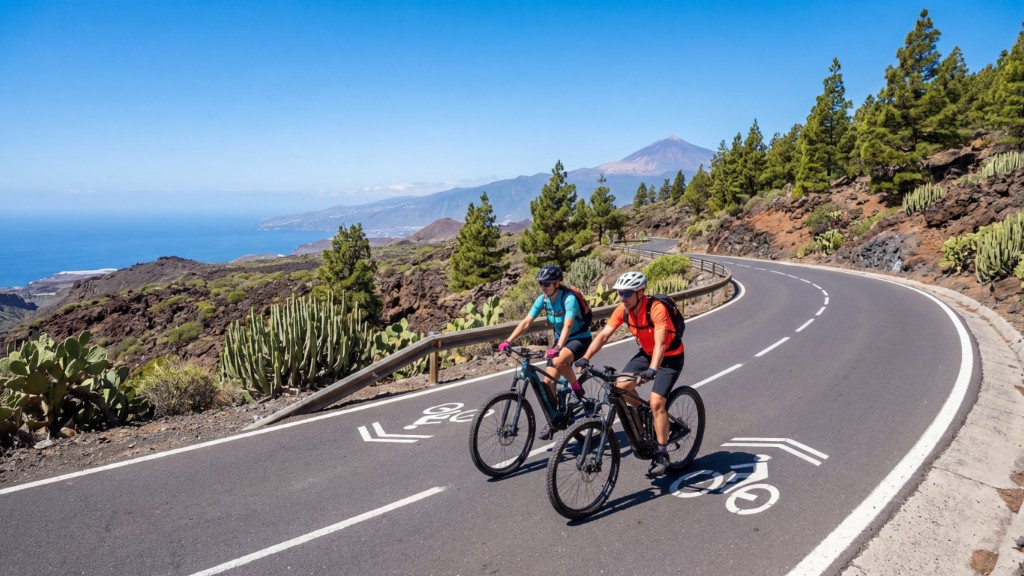 La preparación para rutas en bicicleta eléctrica en Tenerife