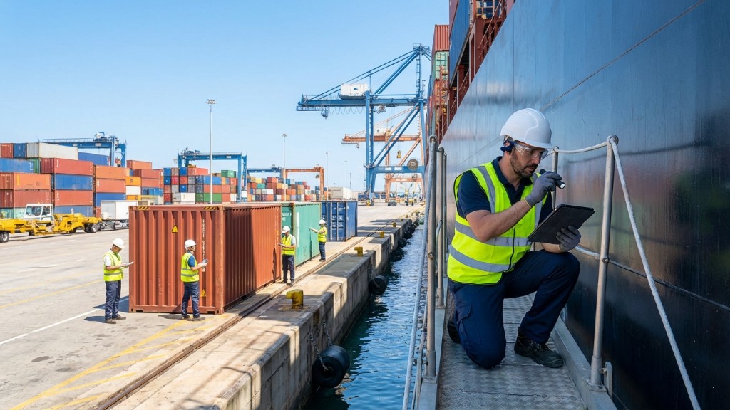 Inspección marítima en Valencia: preparación y servicios