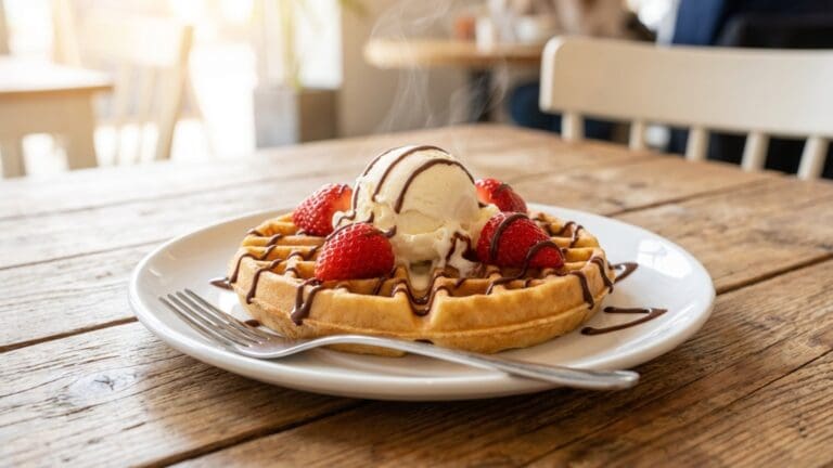 ¿Qué son los gofres con helado y por qué gustan tanto?