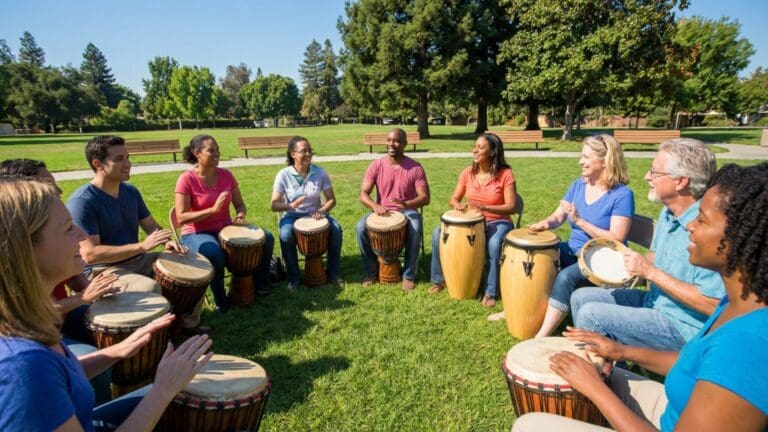 ¿Qué son los círculos de percusión y cómo se desarrollan?