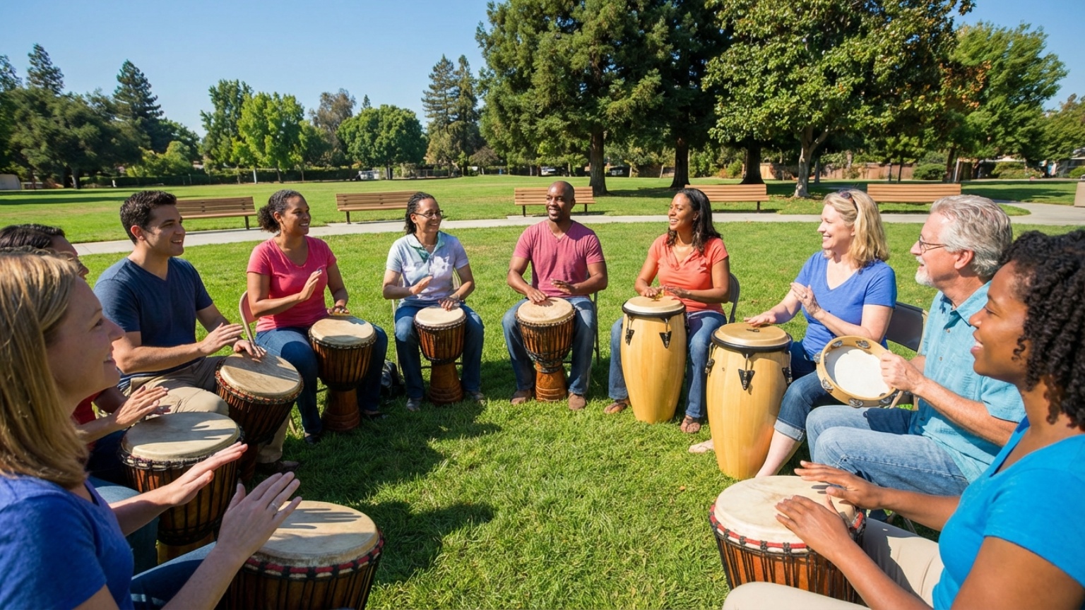 ¿Qué son los círculos de percusión y cómo se desarrollan?
