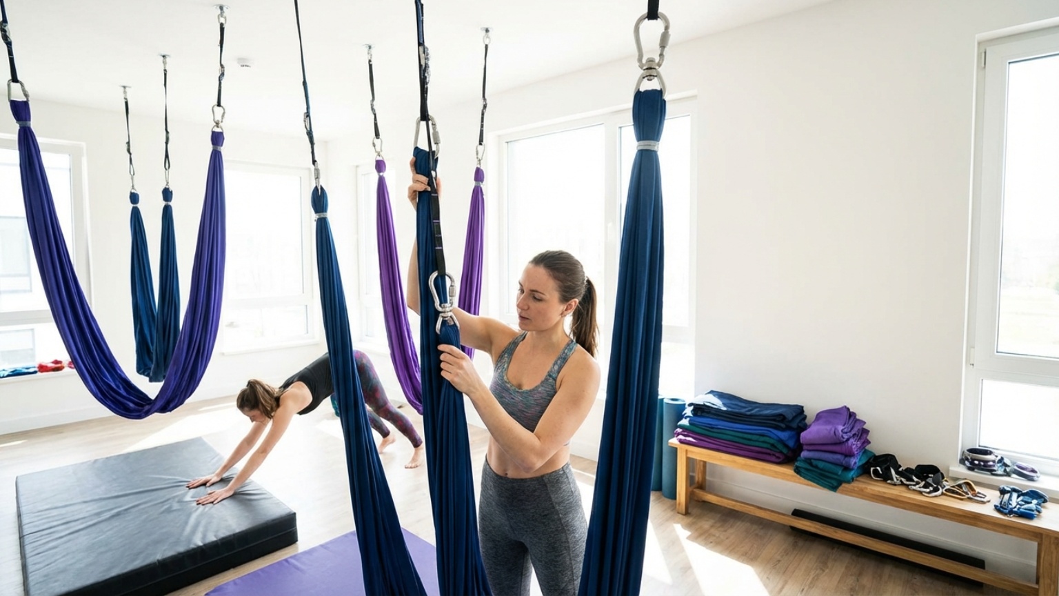 ¿Qué es el equipamiento para aerial fitness y por qué es tan importante?