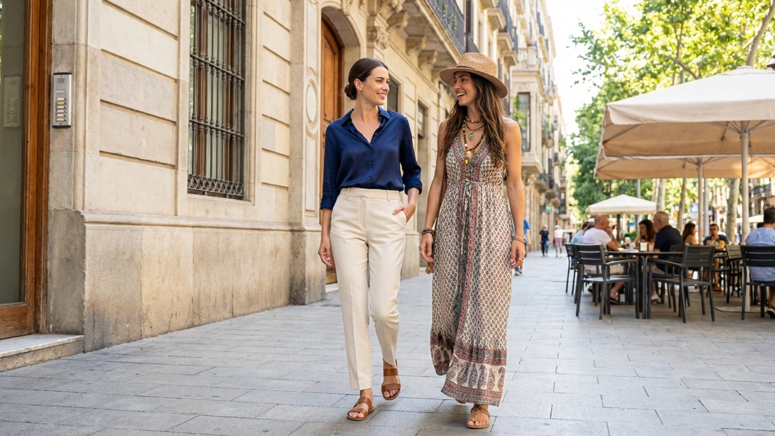 ¿Qué es la moda mujer en Barcelona: casual chic o bohemio?