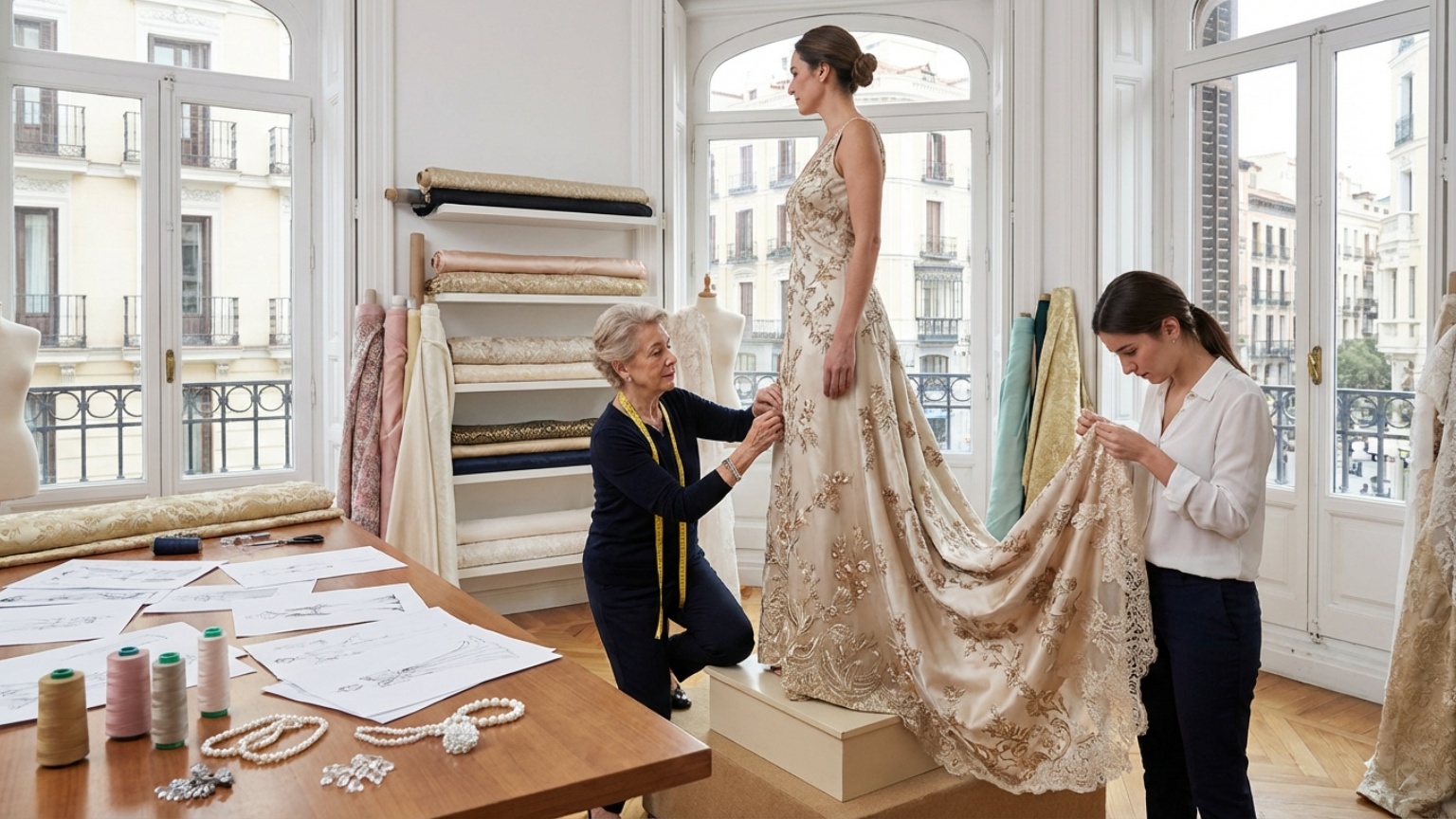 ¿Qué define a los vestidos de alta costura en Madrid?