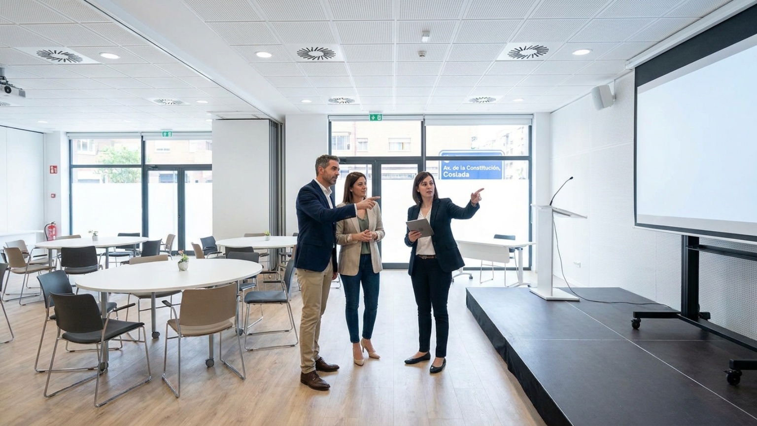 ¿Qué considerar al buscar una sala para eventos en Coslada?