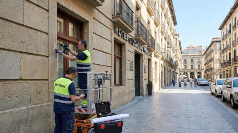 Mantenimiento hotelero en Pamplona: preparación y acción