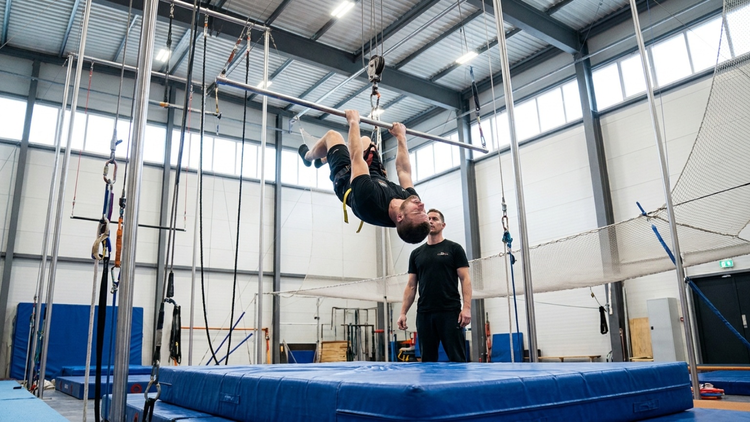 ¿Qué es el trapecio profesional de circo y cómo se diferencia de otros?