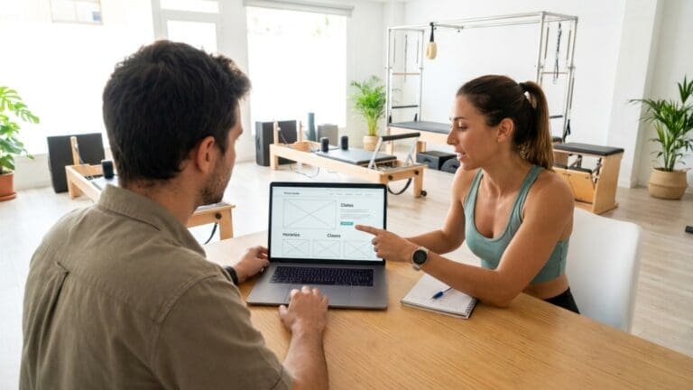 ¿Por qué la web de un estudio de Pilates se está realizando?