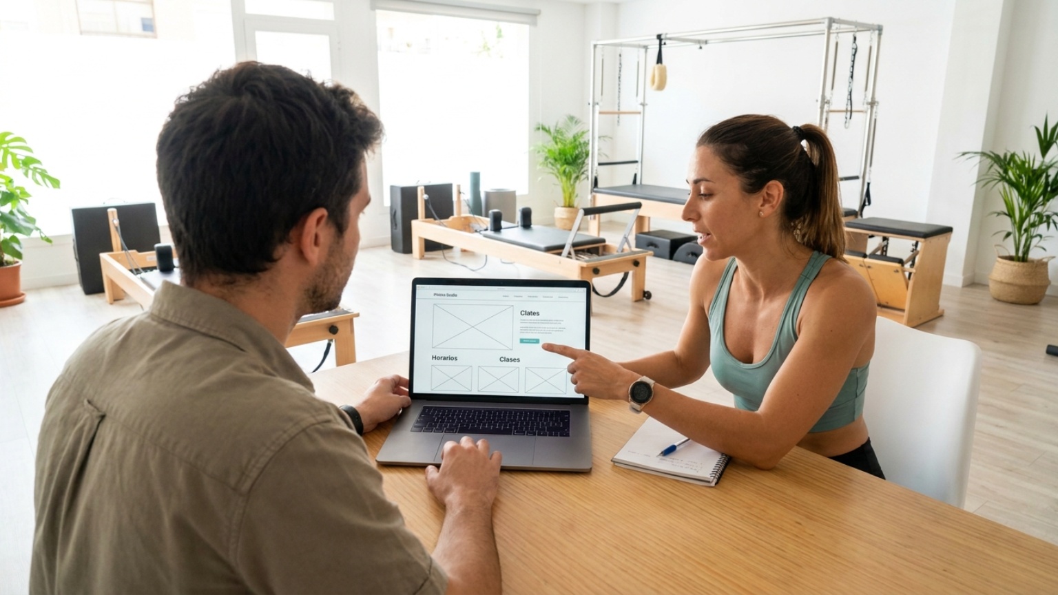 ¿Por qué la web de un estudio de Pilates se está realizando?