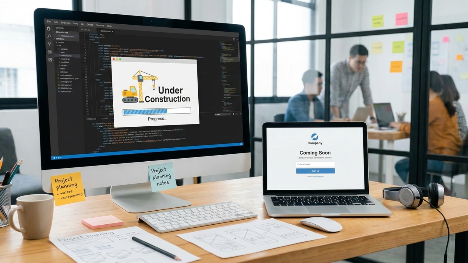 ¿Qué significa una web en construcción para la presencia digital de la empresa?