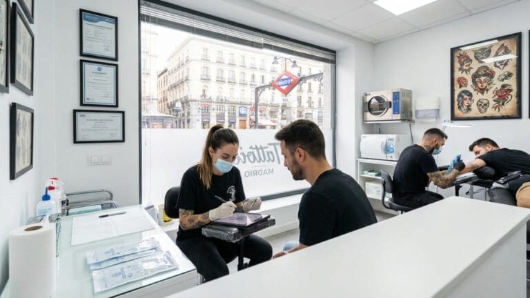 ¿Qué define a un estudio de tatuaje profesional en Madrid?