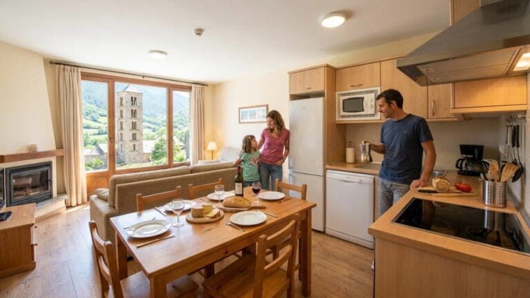 ¿Qué ofrecen los apartamentos con cocina en la Vall de Boí?