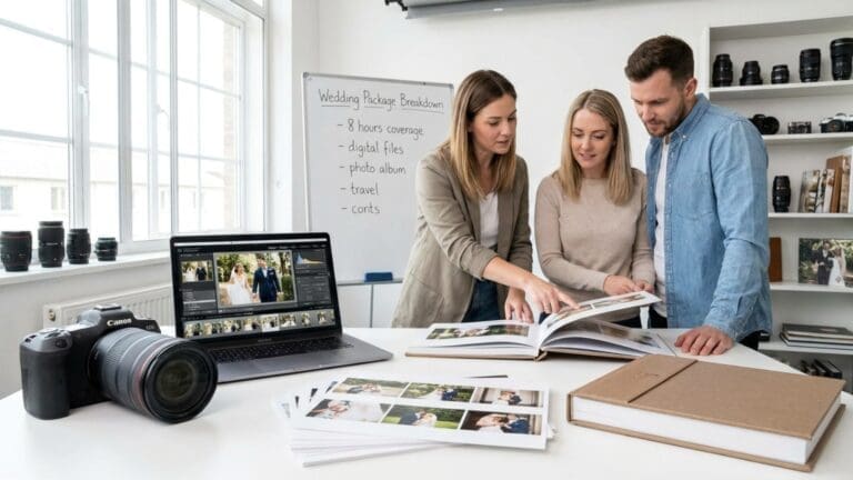 ¿Qué determina el precio de un fotógrafo de bodas?