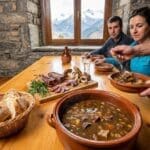 ¿Qué define la gastronomía en Bielsa y sus sabores tradicionales?