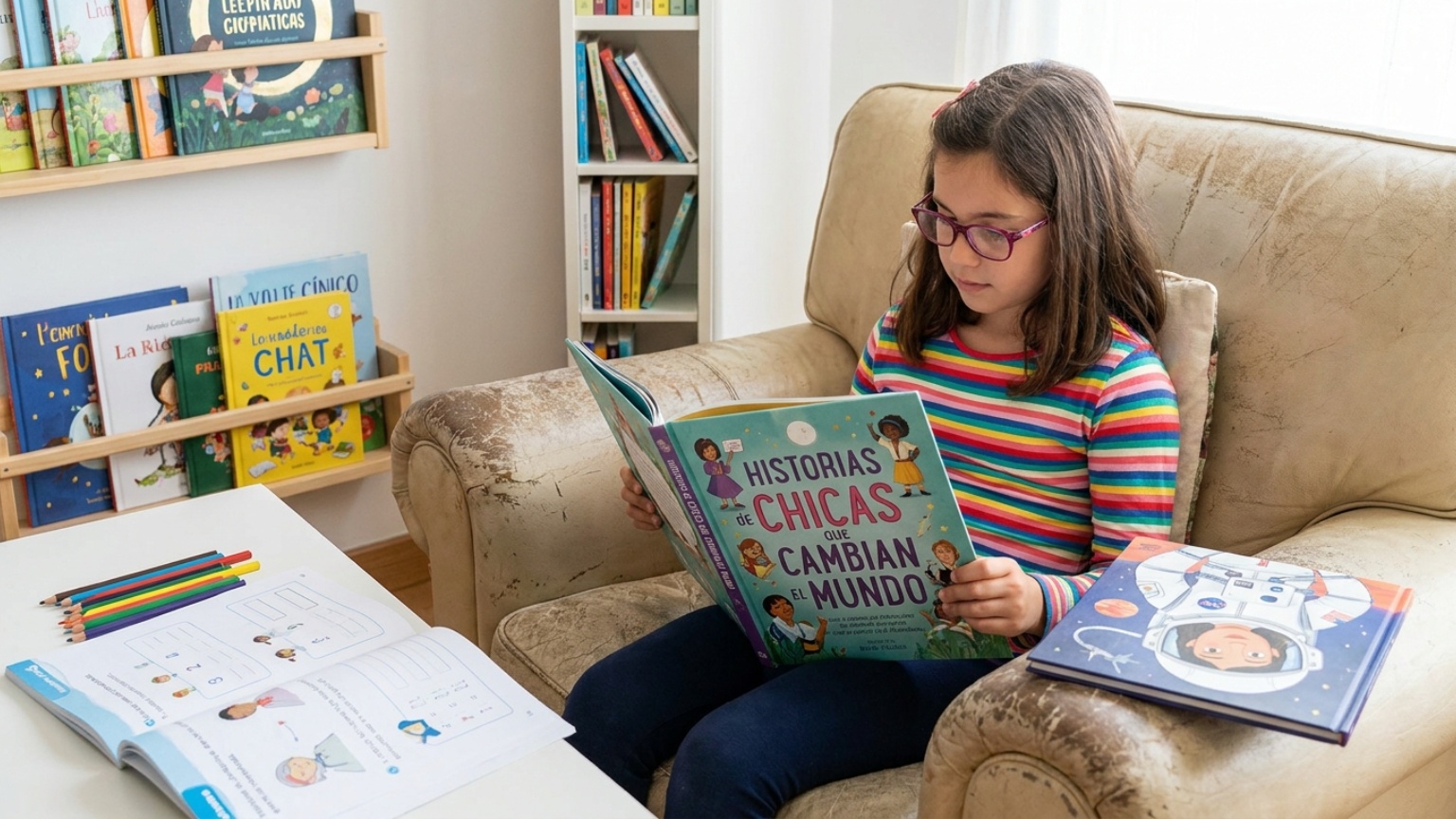 ¿Cuál es la importancia de los libros en el desarrollo de las niñas?