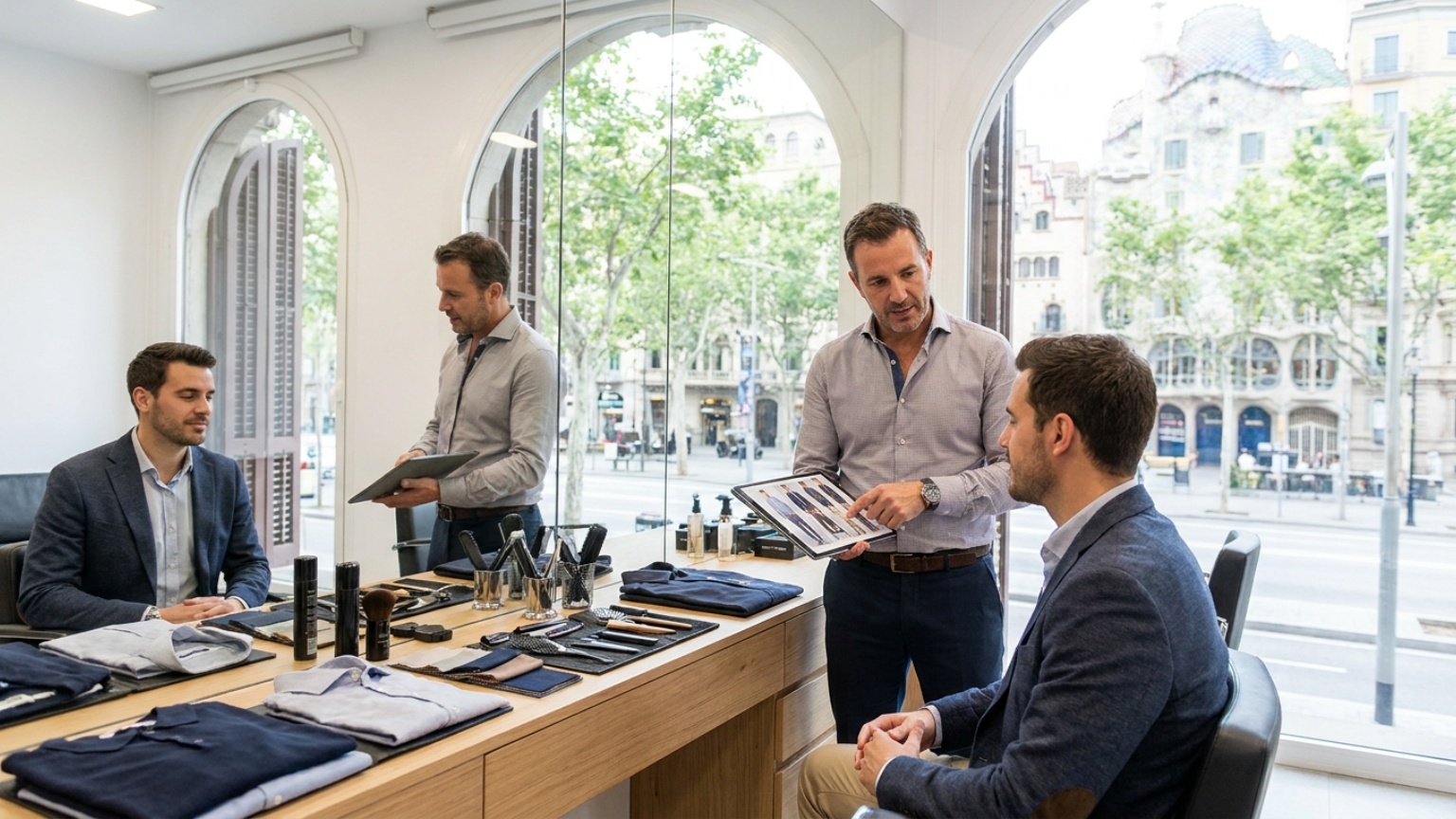 ¿Qué es un estilista masculino y qué servicios ofrece en Barcelona?