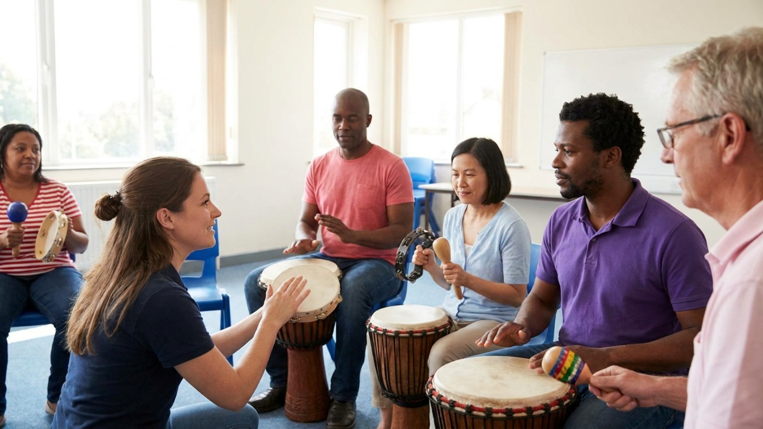 ¿Qué es la musicoterapia con percusión y cómo funciona?